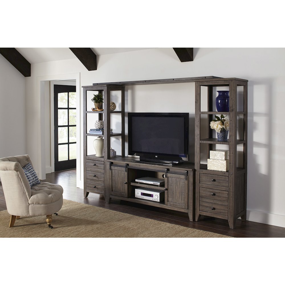 Madison County Rustic Reclaimed Solid Wood Farmhouse 22" Pier Bookcase