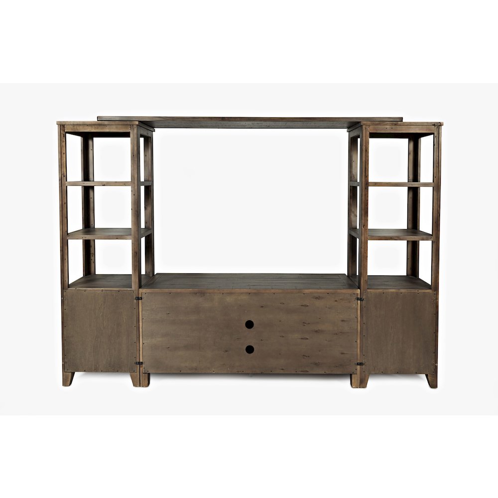 Rustic Reclaimed Pine Farmhouse Entertainment Center with 60'' TV Console