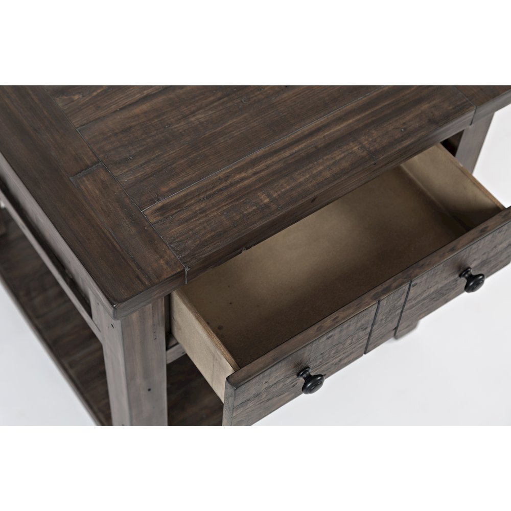 Madison County Rustic Reclaimed Pine Farmhouse End Table