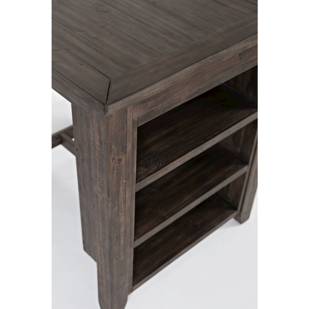Rustic Reclaimed Solid Wood Farmhouse 3 Piece Counter Height Dining Set
