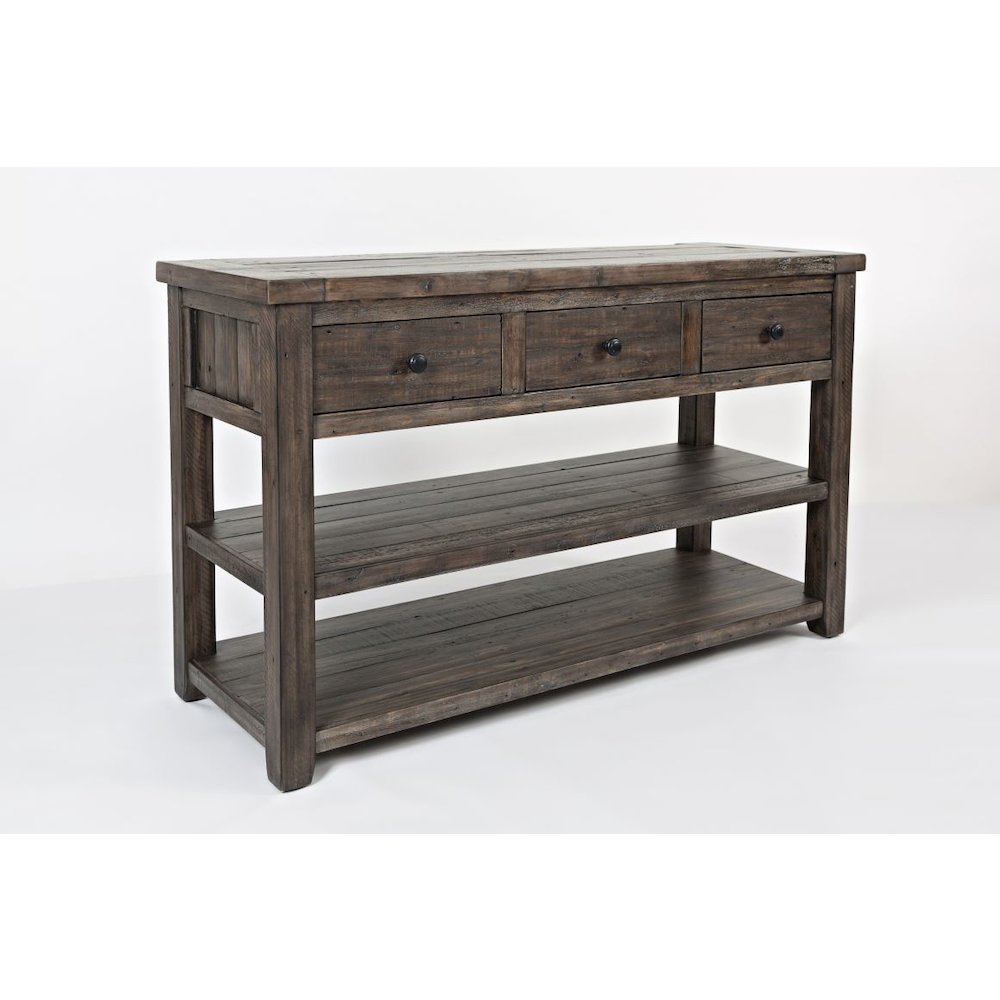 Madison County Rustic Reclaimed Solid Wood Farmhouse Sofa 50" Sofa Table