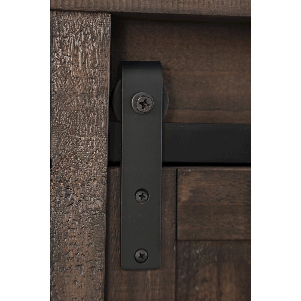 Madison County Rustic Reclaimed Pine Farmhouse King Barn Door Bed
