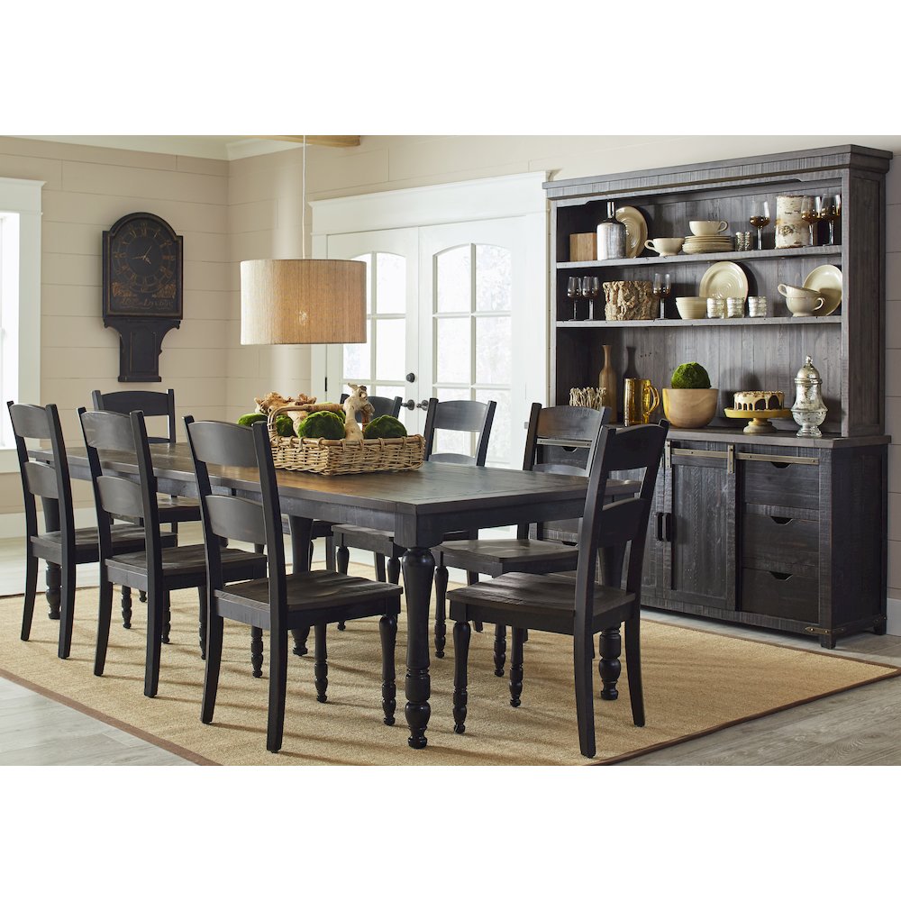 Madison County Reclaimed Pine 106" Farmhouse Nine-Piece Dining Set
