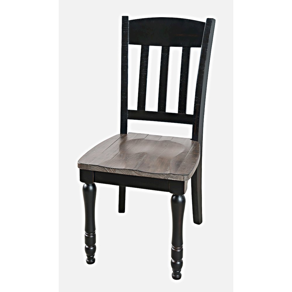 Madison County Rustic Reclaimed Pine Farmhouse Slatback Dining Chair (Set of 2)