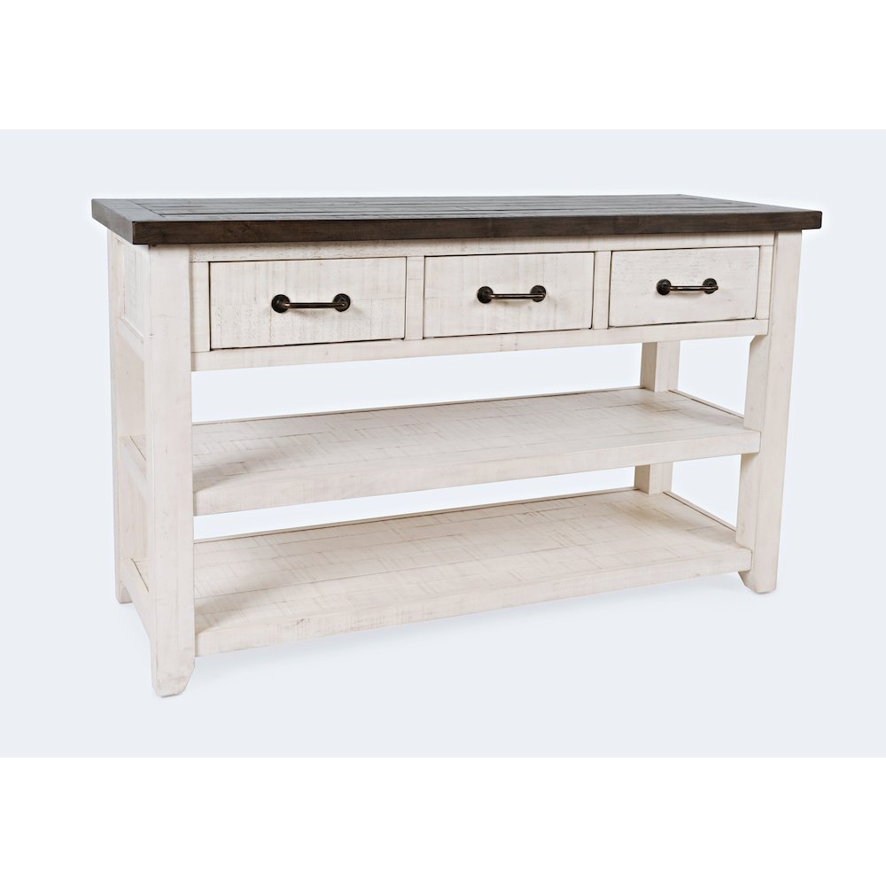 Madison County Rustic Reclaimed Pine Farmhouse Harris 50" Sofa Console Table