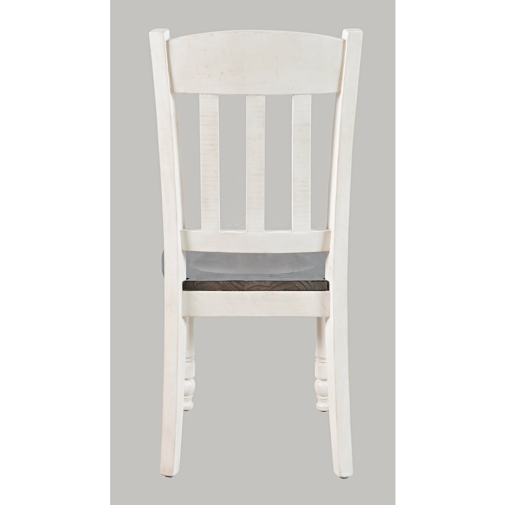 Rustic Reclaimed Solid Wood Farmhouse Slatback Dining Chair (Set of 2)