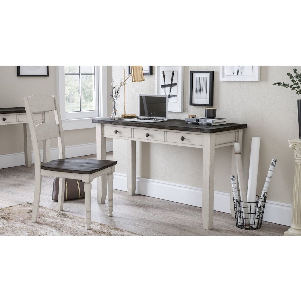 Madison County Rustic Reclaimed Solid Wood Farmhouse USB Charging Desk