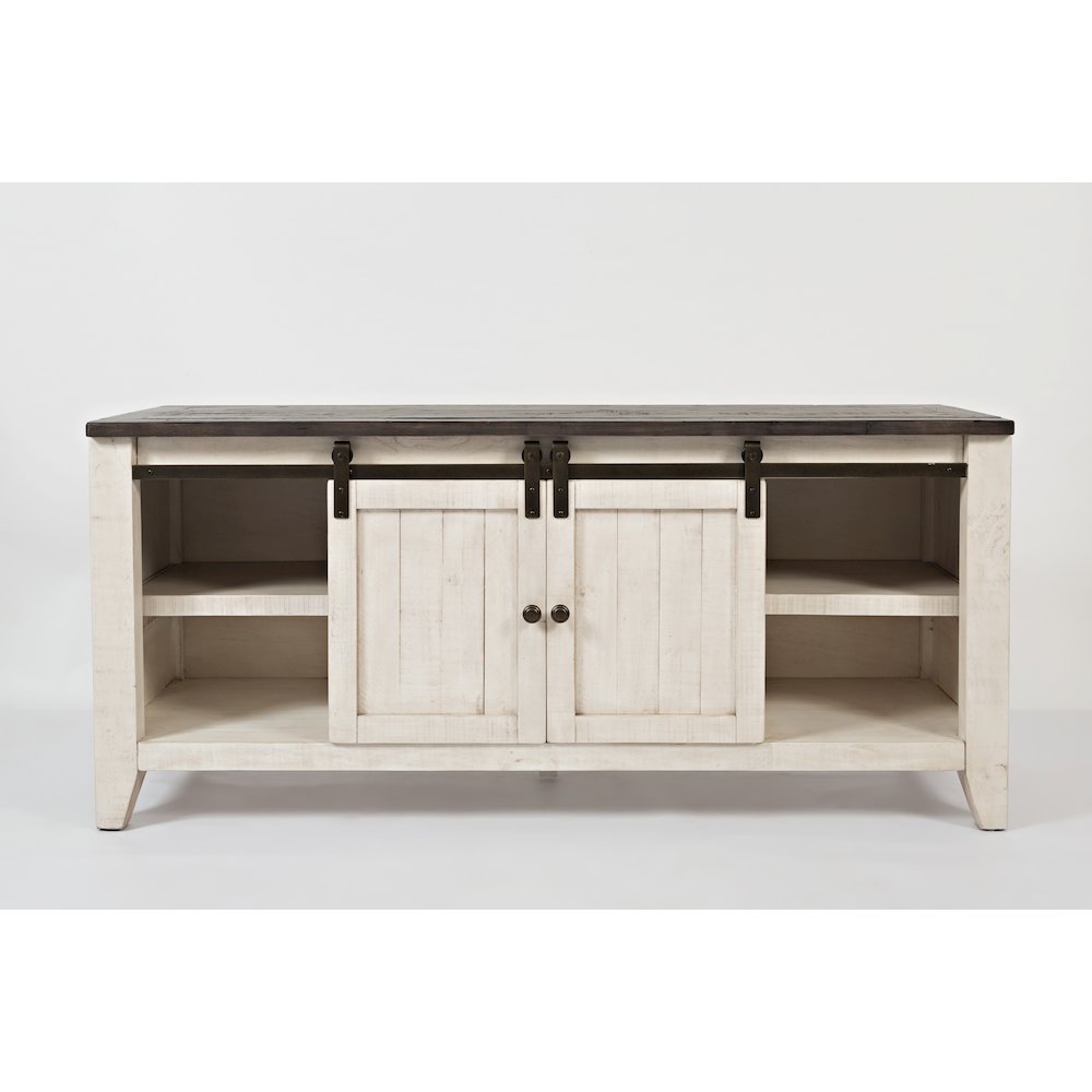 Madison County Rustic Reclaimed Solid Wood Farmhouse 60" Barn Door Console