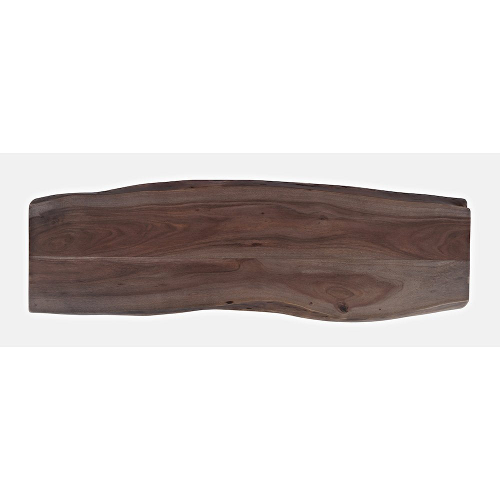 Cooper Modern Live Edge 52" Solid Wood Storage Bench