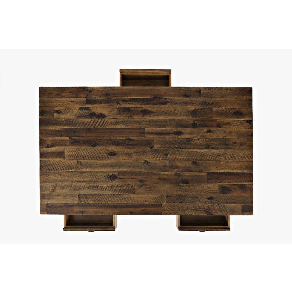 Artisan's Craft Rustic Farmhouse Distressed Solid Wood Coffee Table
