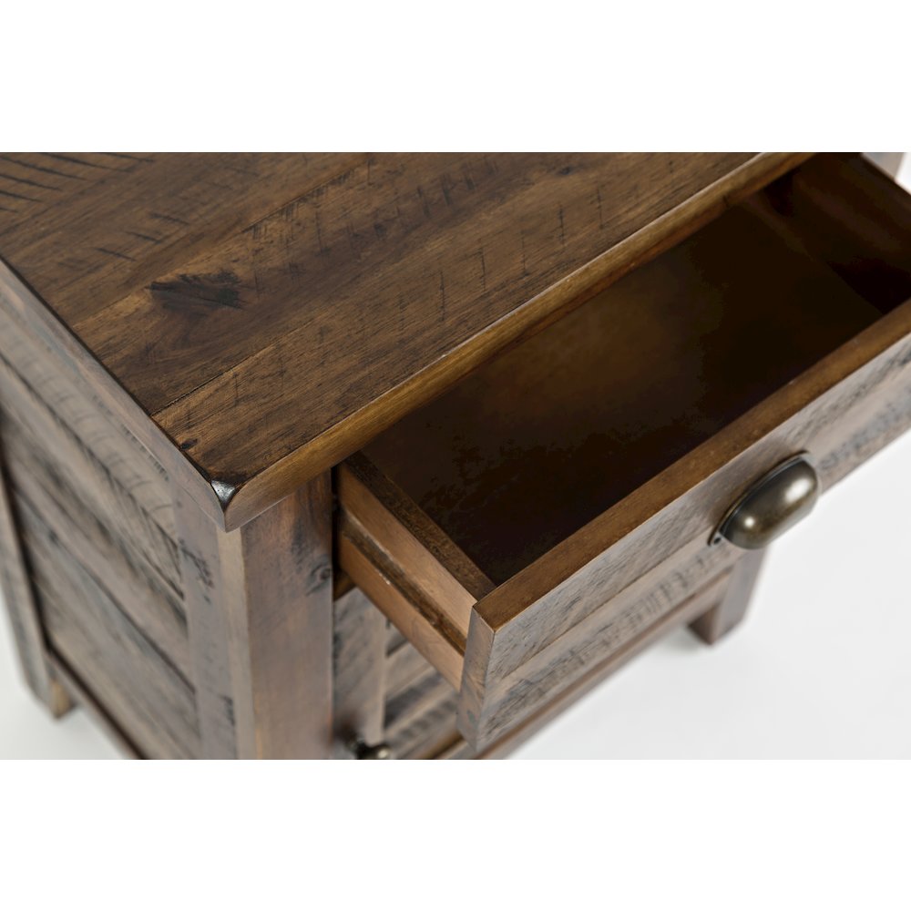 Artisan's Craft Rustic Farmhouse Distressed Solid Wood Accent Table