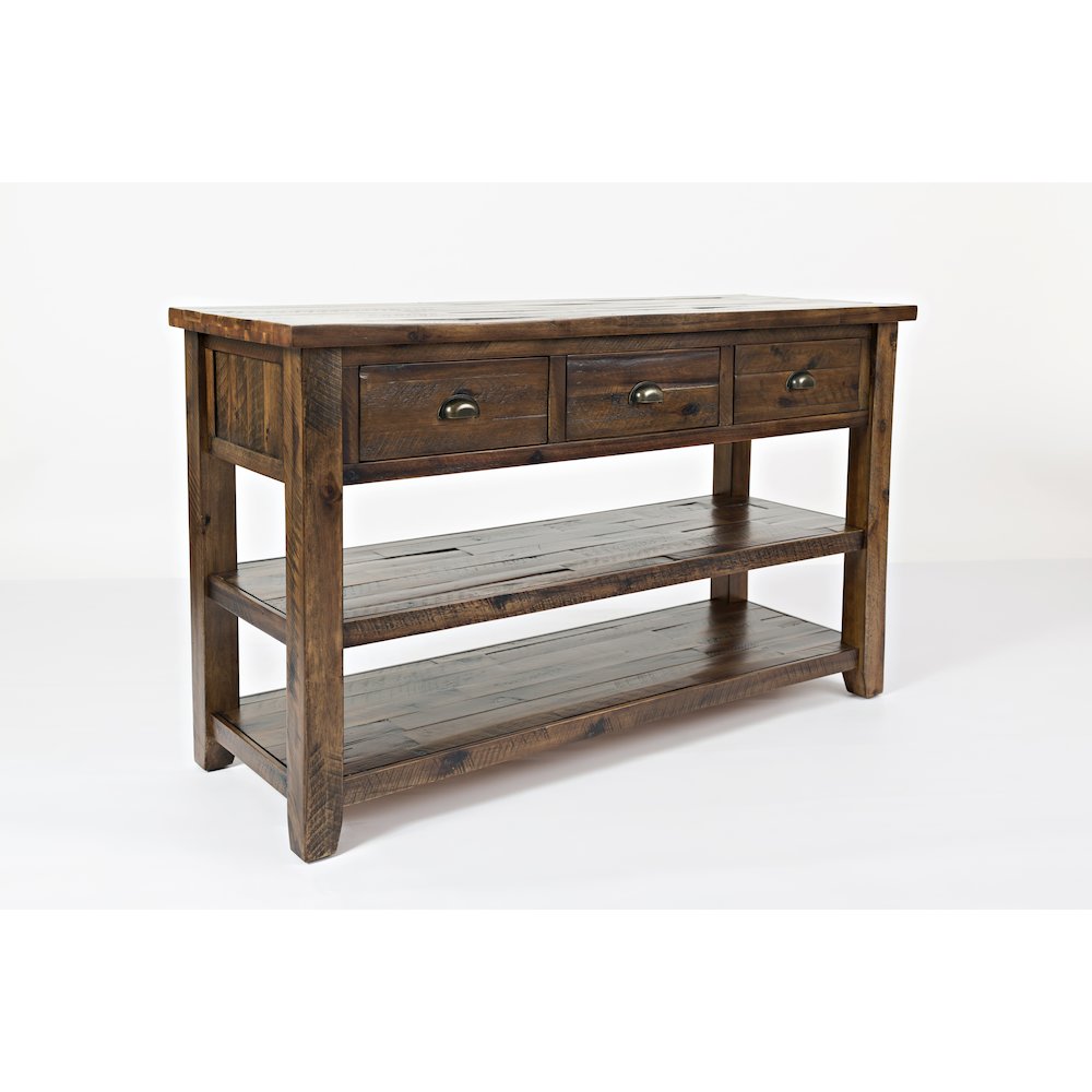 Artisan's Craft Rustic Farmhouse Distressed Solid Wood 50" Sofa Table