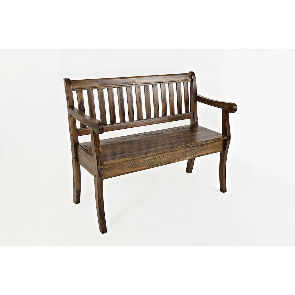 Artisan's Craft 42" Rustic Farmhouse Distressed Solid Wood Storage Bench
