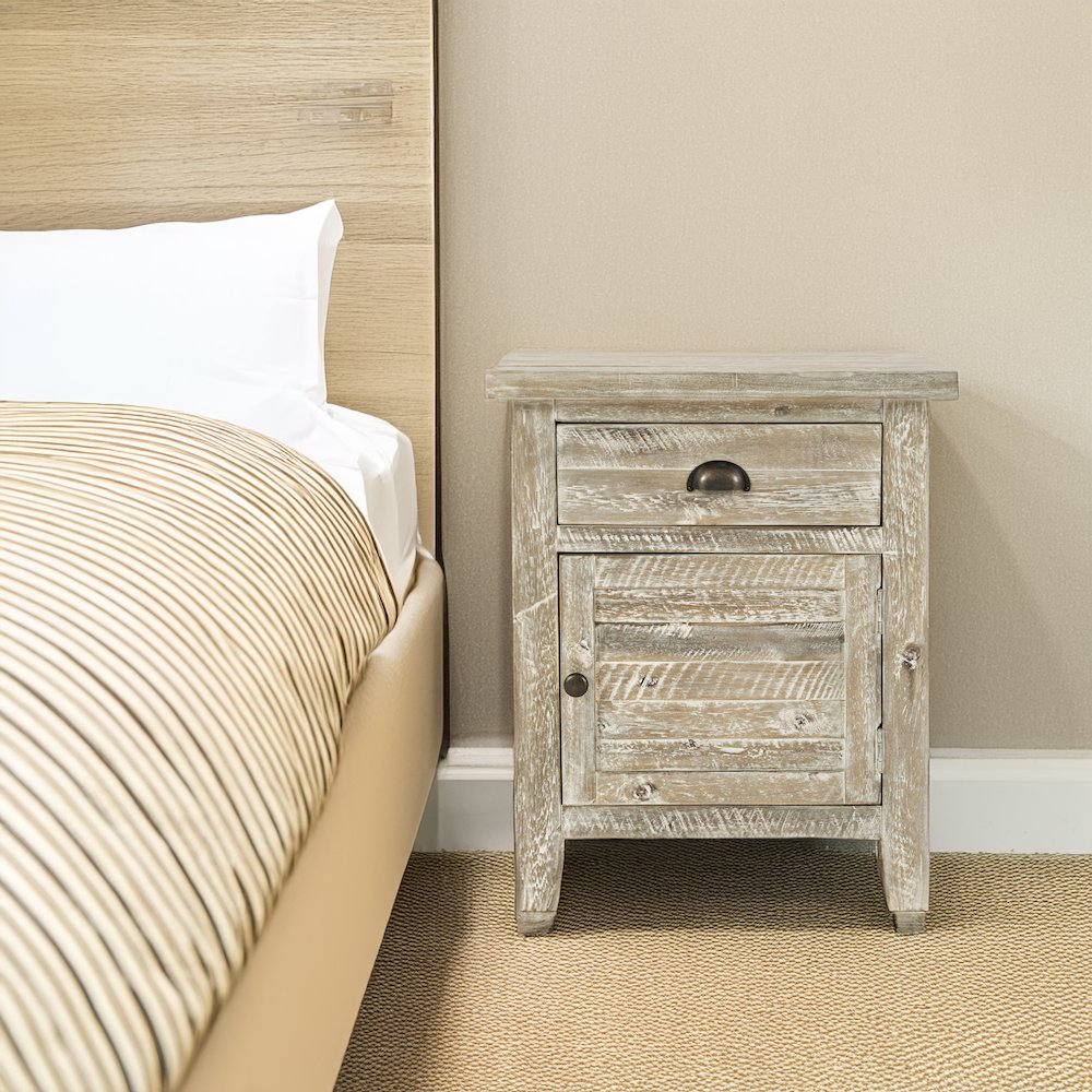 Artisan's Craft Rustic Farmhouse Distressed Solid Wood Accent Table