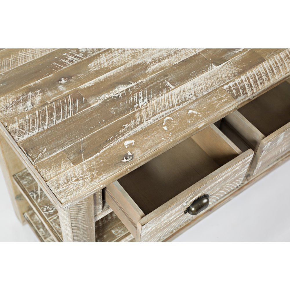 Artisan's Craft Rustic Farmhouse Distressed Solid Wood 50" Sofa Table