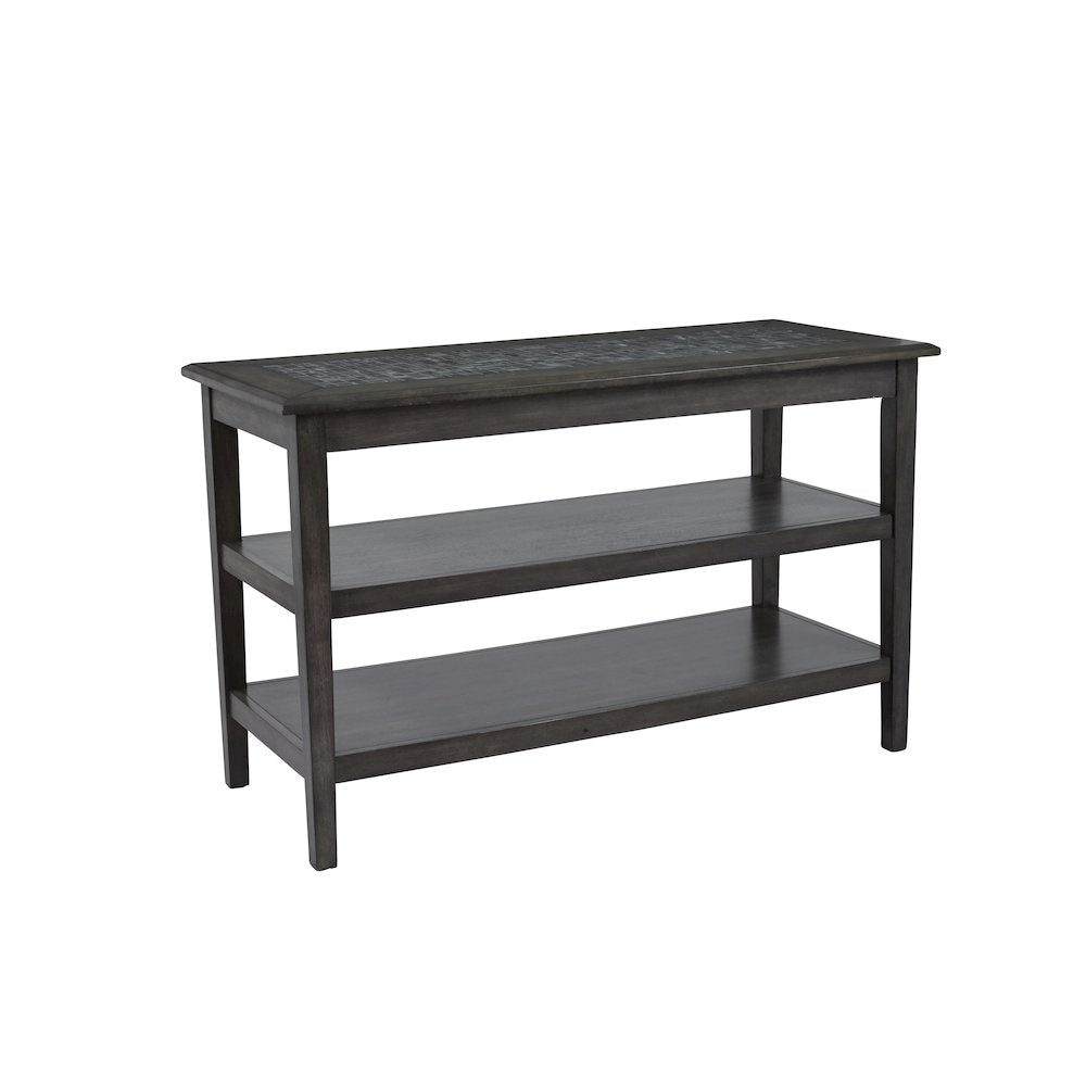 Baroque Sofa 48" Sofa Table with Mosaic Tile Inlay