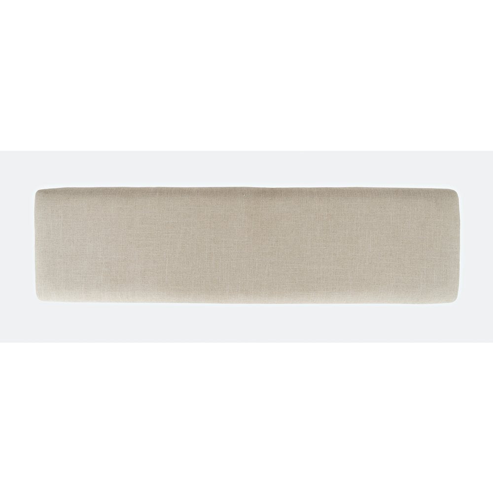 Telluride Rustic Farmhouse Solid Wood 55" Upholstered Dining Bench