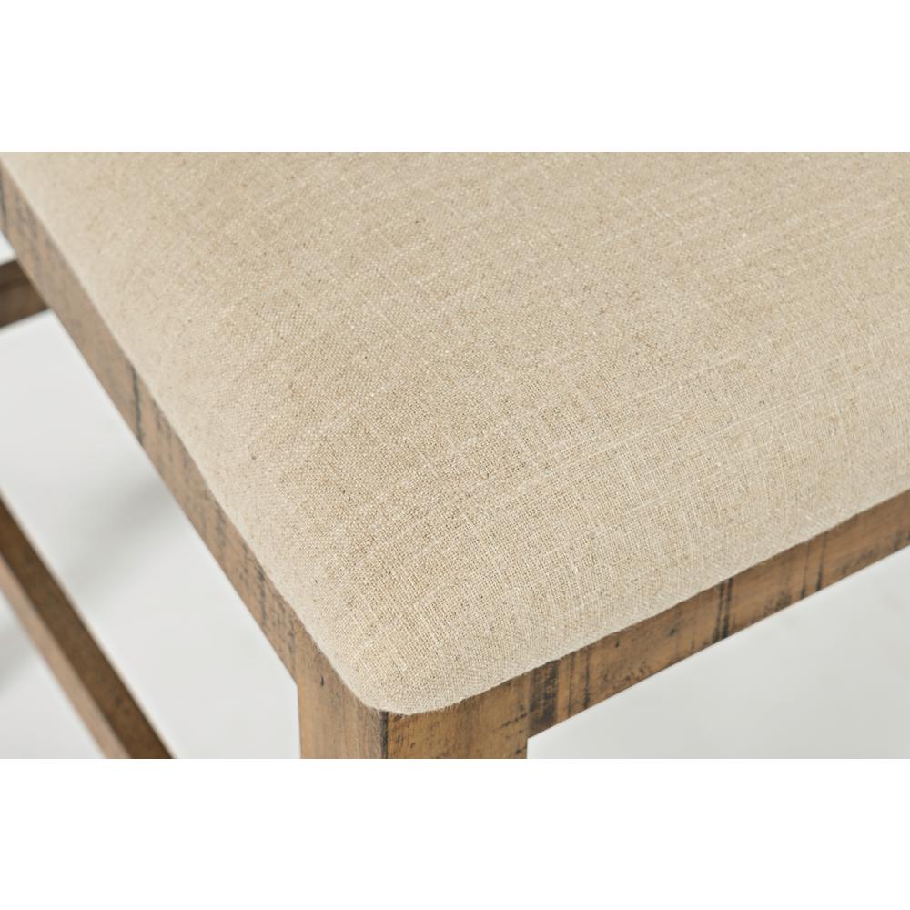 Counter Stool (Set of 2) Naturally Distressed Telluride, Cream Fabric