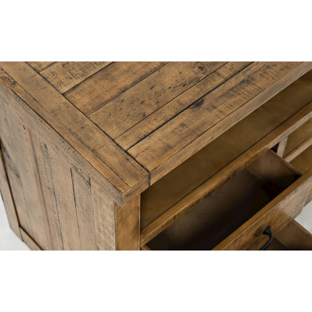 Telluride Rustic Farmhouse Solid Wood 60'' TV Console Stand