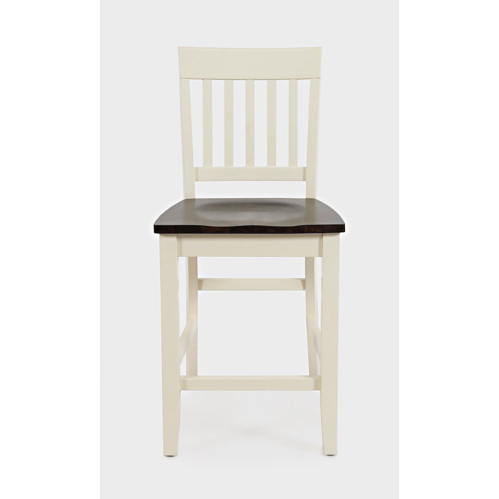Decatur Lane Farmhouse Solid Wood Counter Stool (Set of 2)