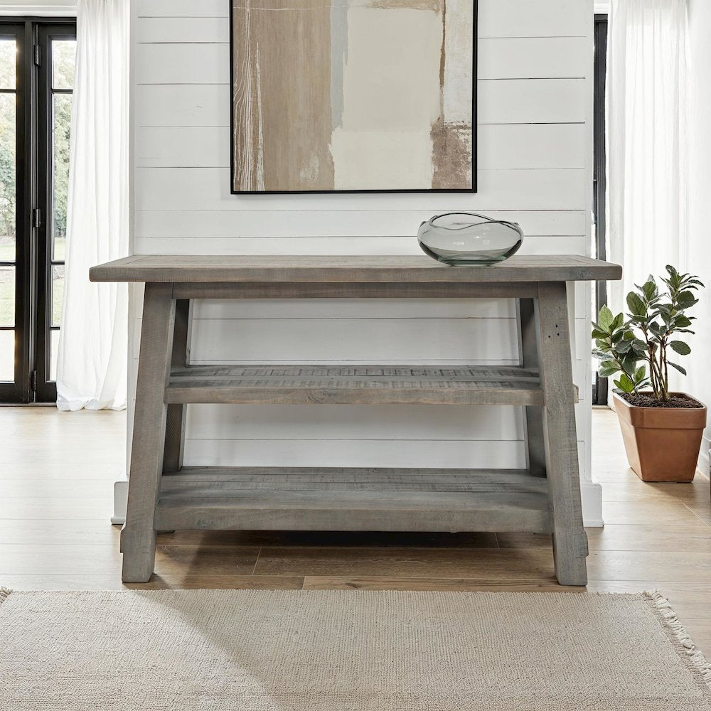 Outer Banks Reclaimed Pine Sofa Table - Driftwood
