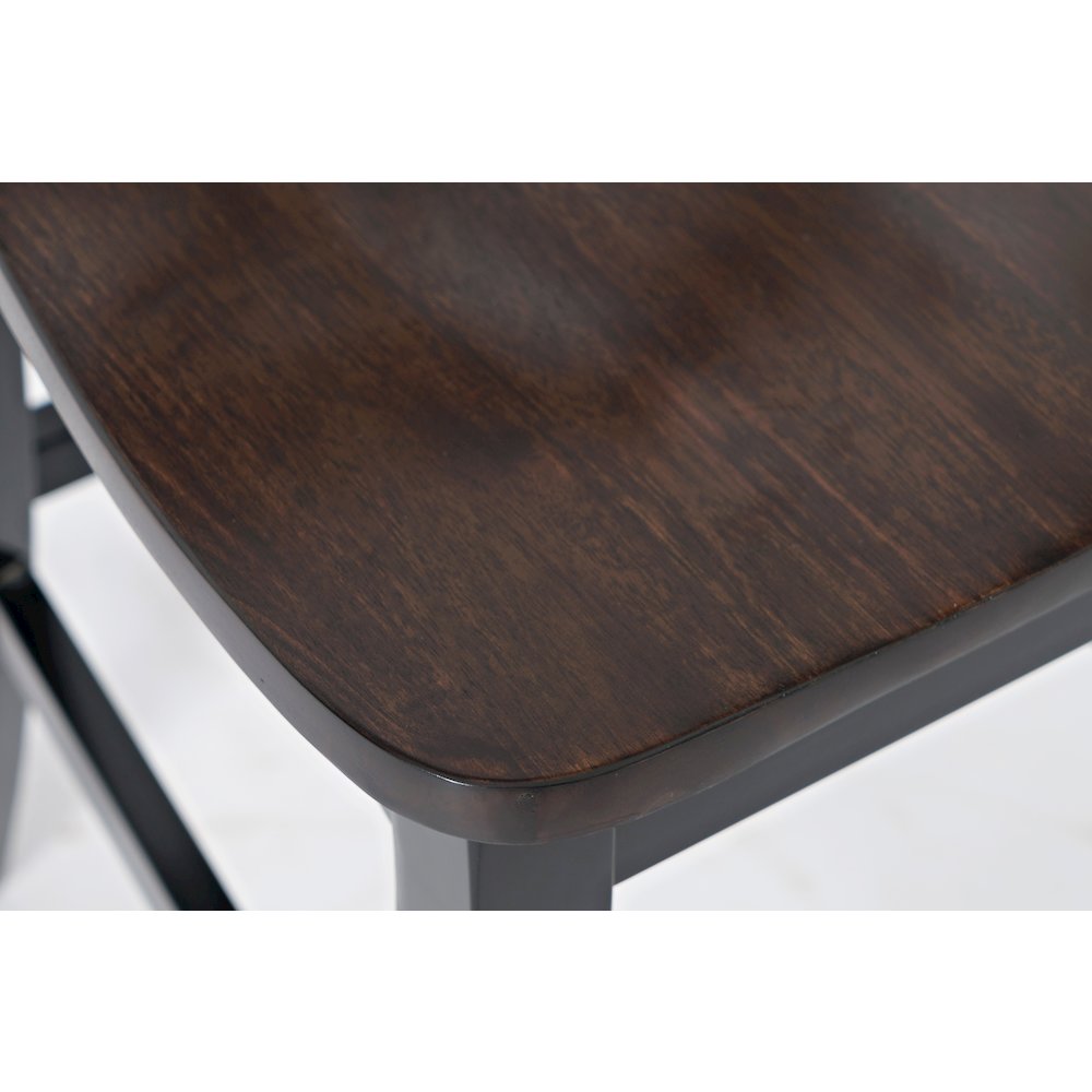 Asbury Park Solid Wood Farmhouse Four Piece Counter Height Dining Set with Bench