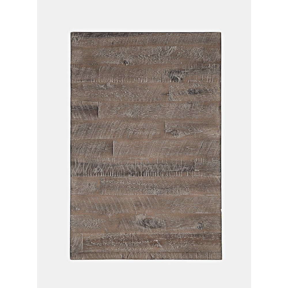 East Hampton Distressed Solid Wood USB Charging Chairside Table