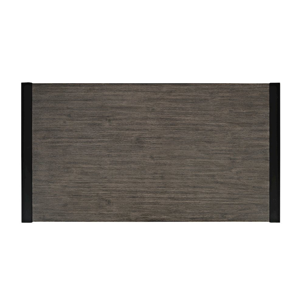 Pinnacle Modern Loft Iron and Wood Grey Coffee Table