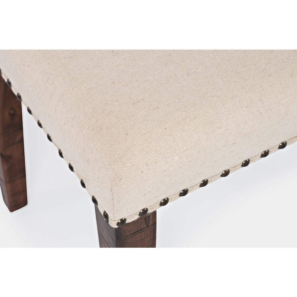 Fairview Transitional 52" Backless Upholstered Dining Bench