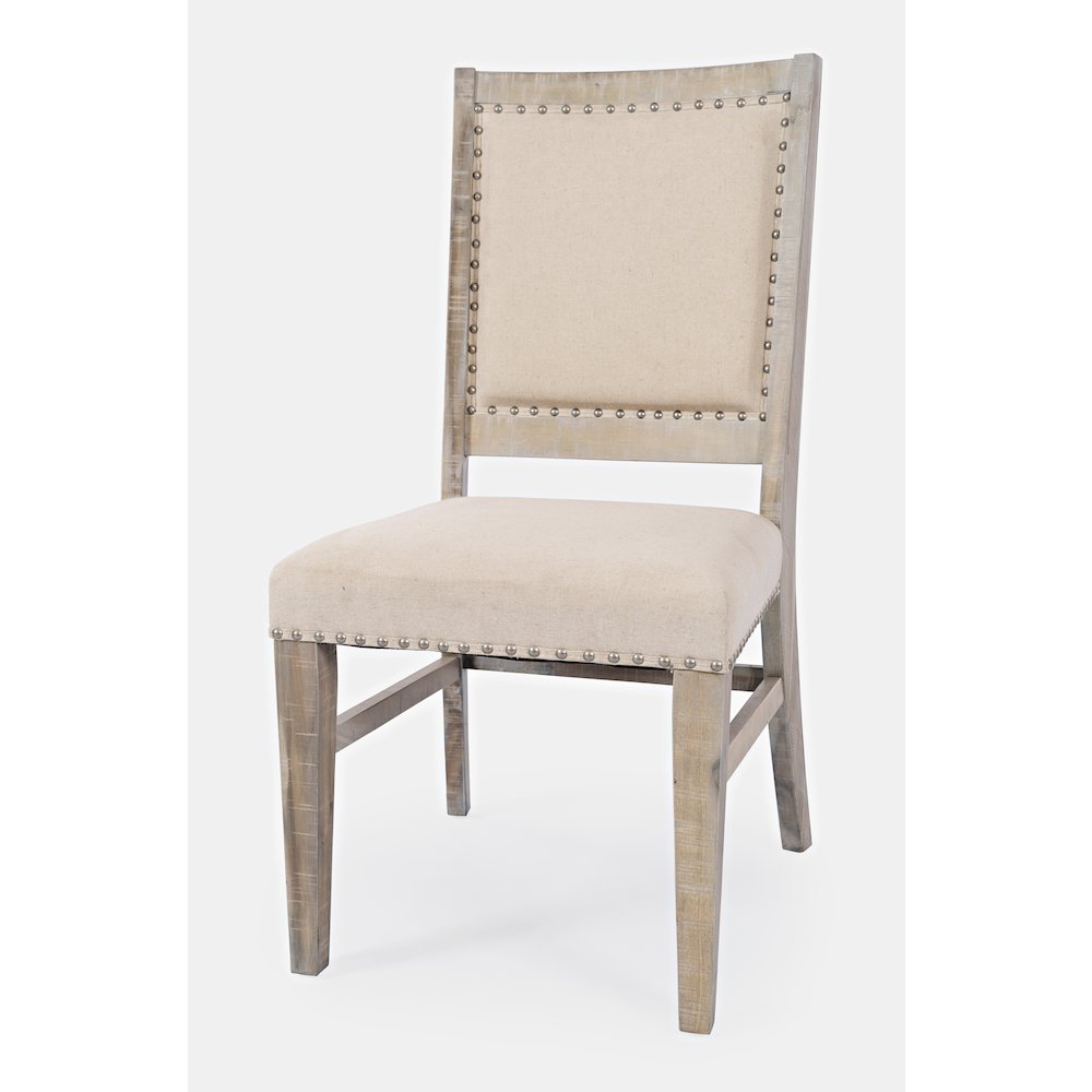 Fairview Transitional Solid Wood Upholstered Side Chair (Set of 2)