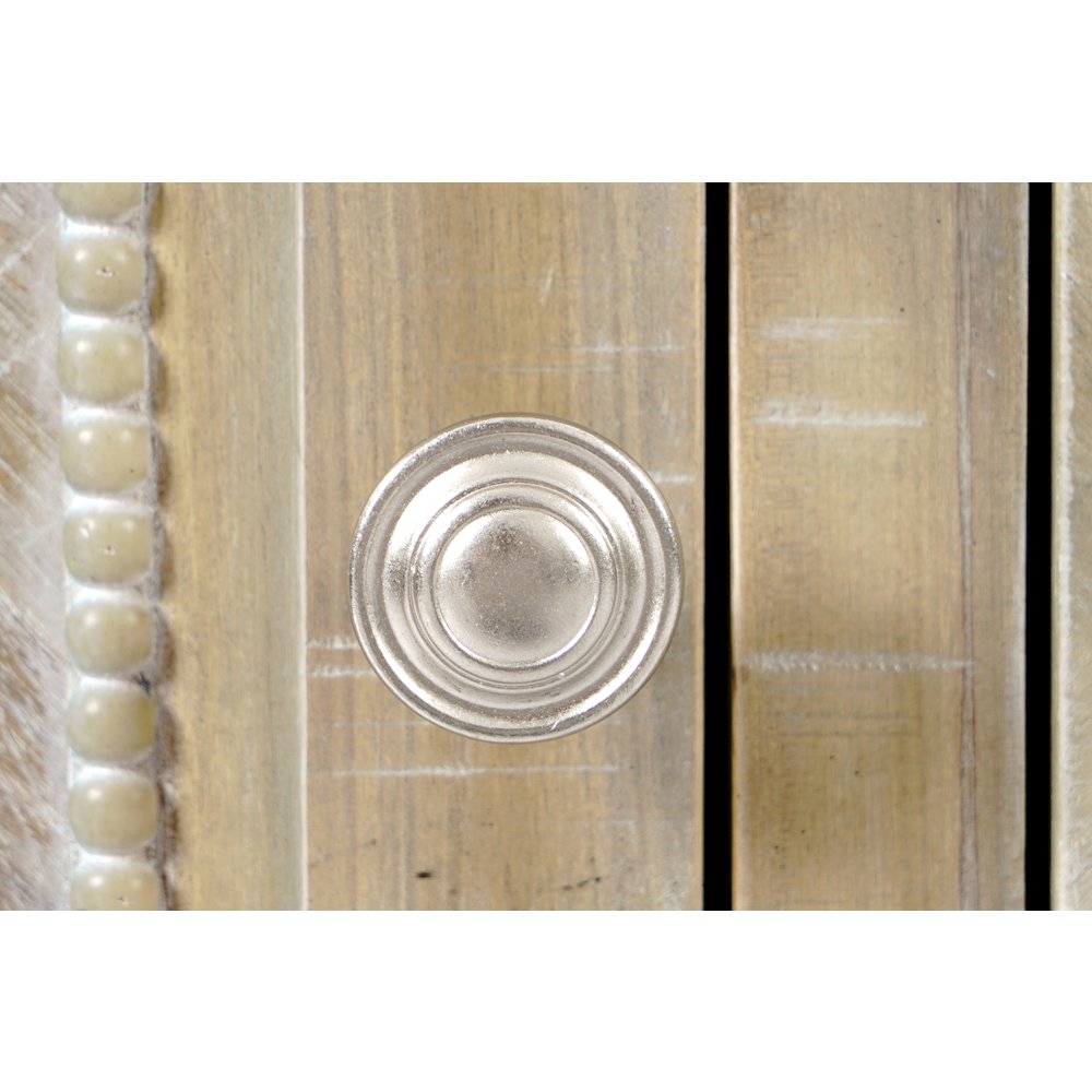 Fairview Transitional Herringbone Modern Distressed Solid Wood Buffet Server