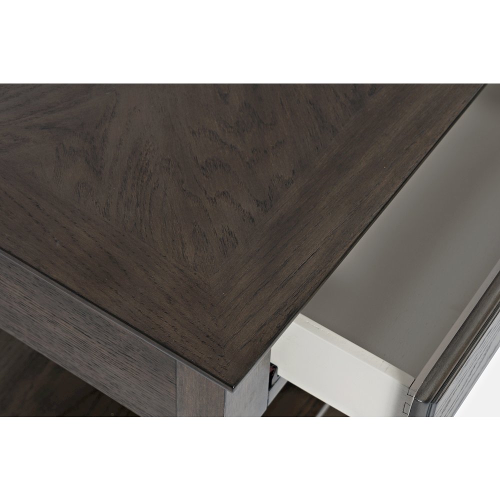Modern Espresso Traditional 48" Sofa Console Table with Two Drawers