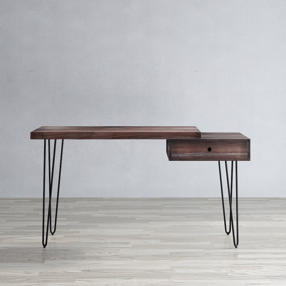Nature's Edge Solid Acacia Desk with Drawer