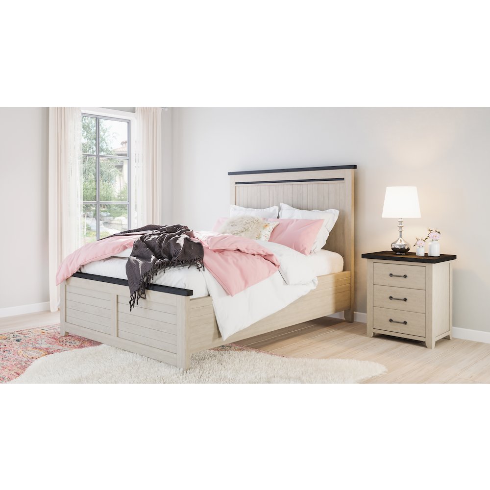 Madison County Rustic Reclaimed Pine Farmhouse King Panel Bed