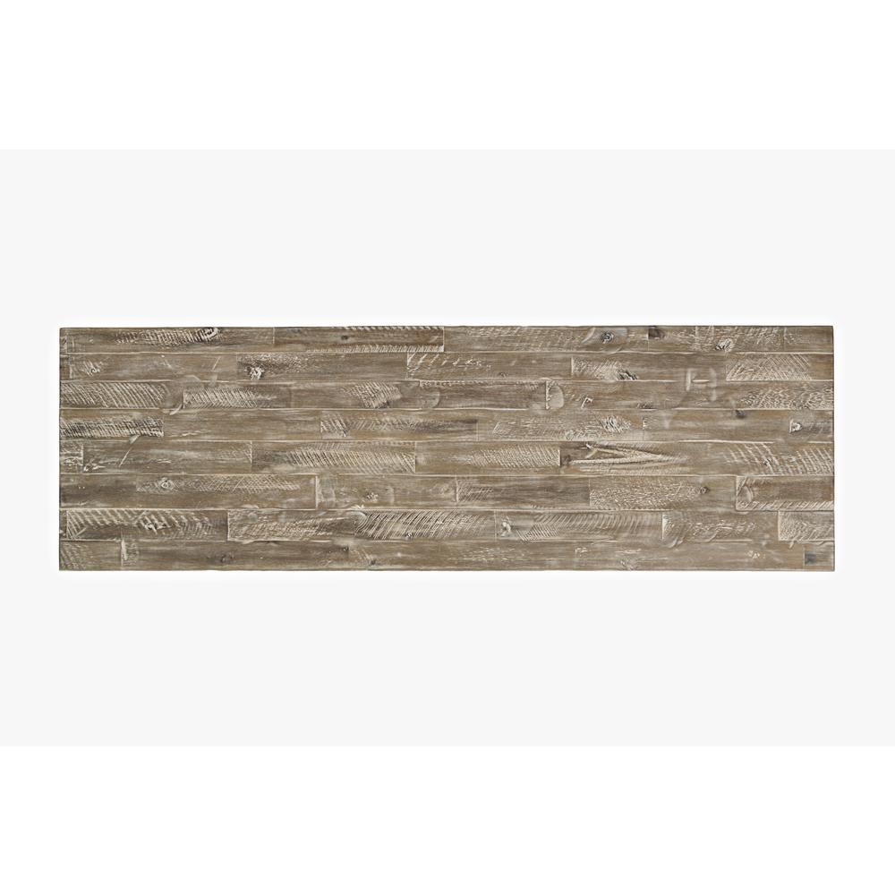 60" Media Console - Washed Grey