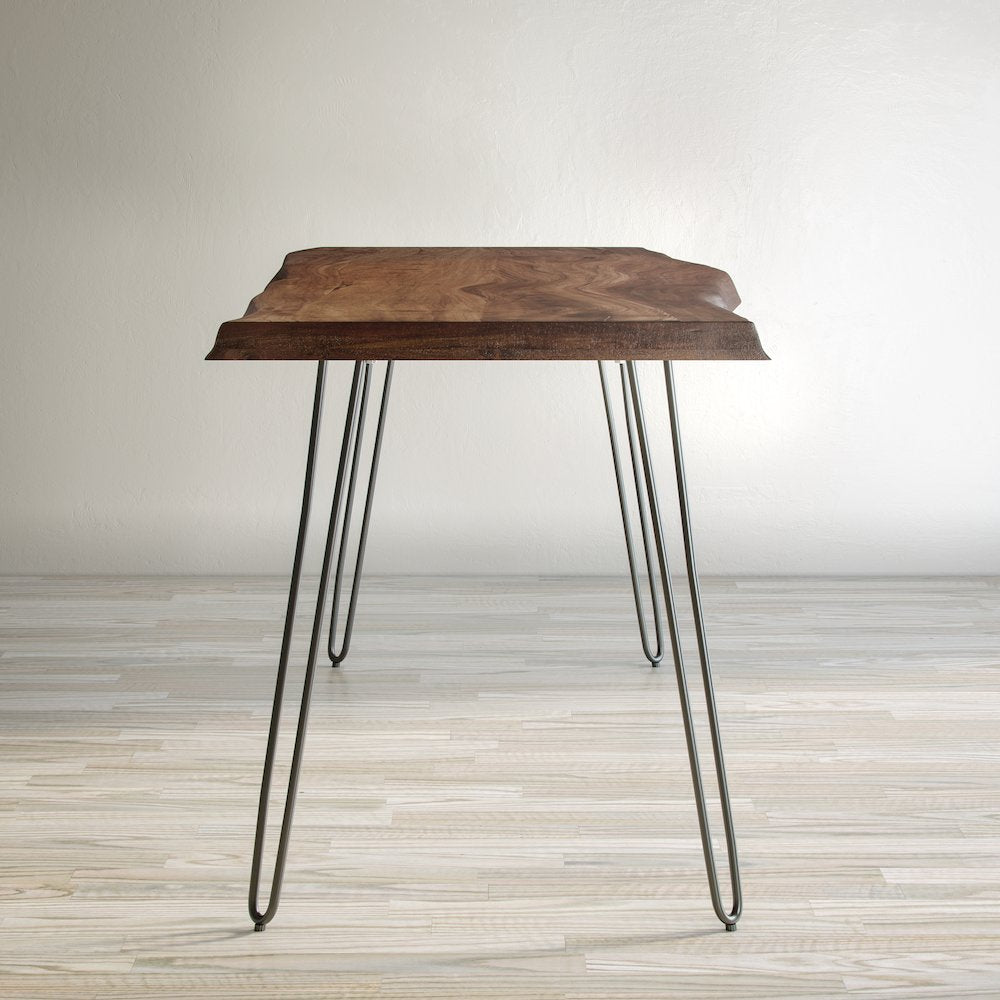 Nature's Edge Solid Acacia 79" Modern Live Edge Dining Table