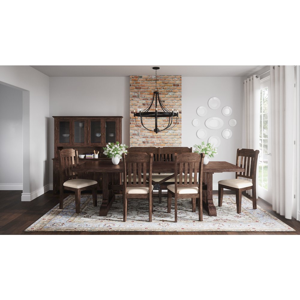 Bakersfield Mission Style Slatback Solid Acacia Dining Chair (Set of 2)