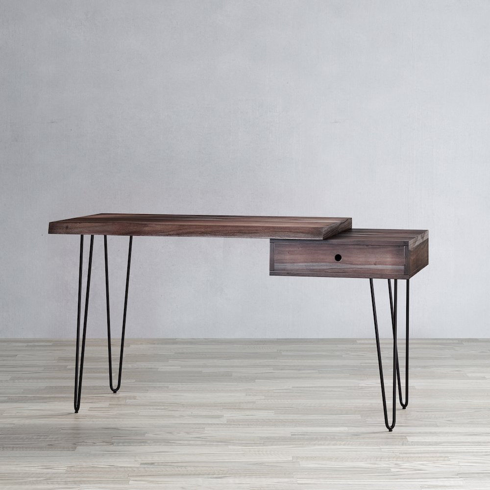 Nature's Edge Solid Acacia Desk with Drawer