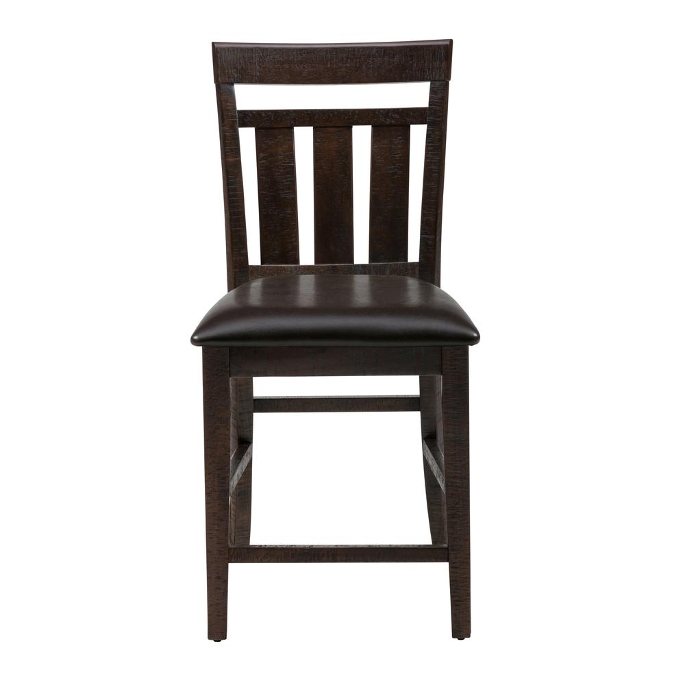 Upholstered Slat back Stool, Set of 2