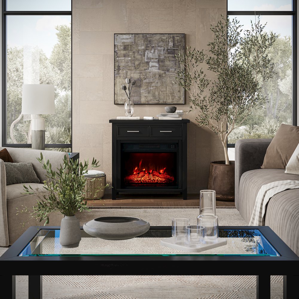 Urban Icon Contemporary 32" Electric Fireplace Console TV Stand
