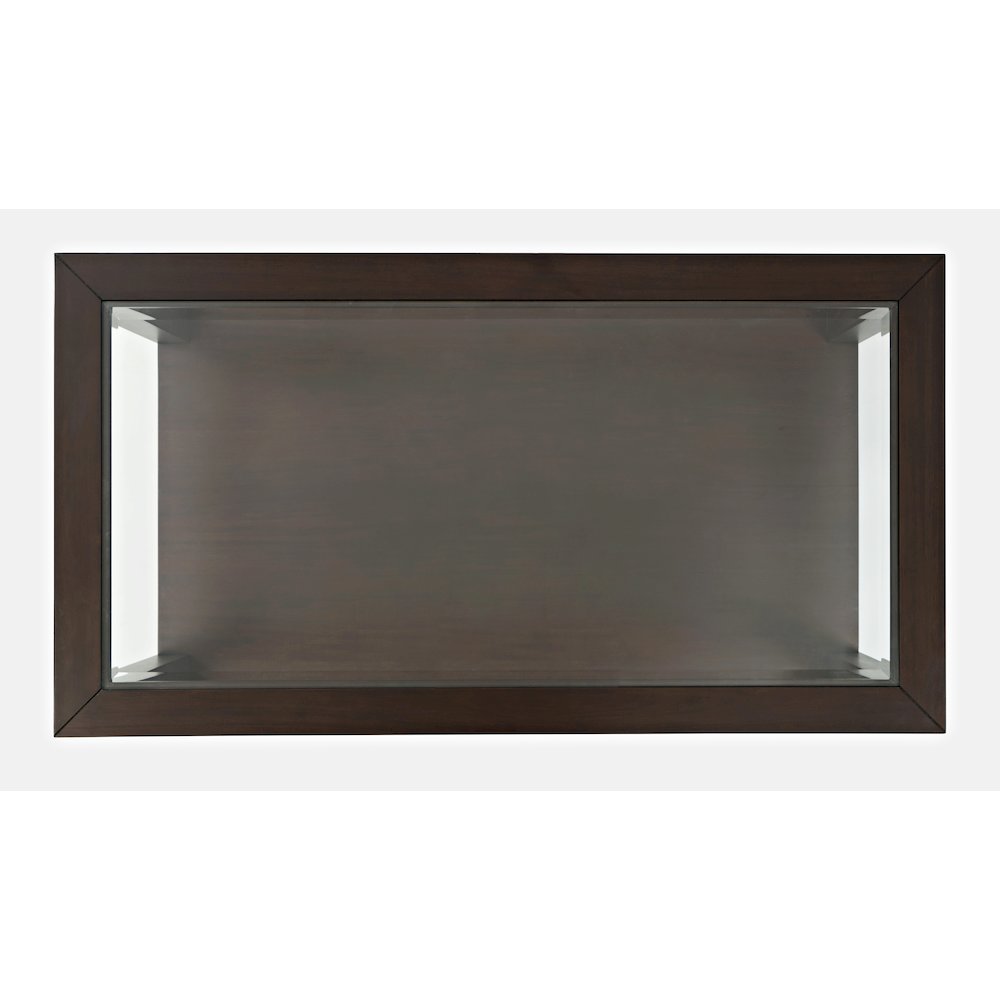 Urban Icon Contemporary Rectangular Glass Inlay Coffee Table