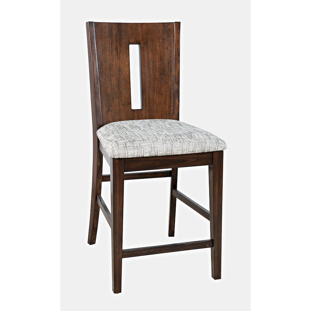 Urban Icon Contemporary Slotback Upholstered Counter Stool (Set of 2)
