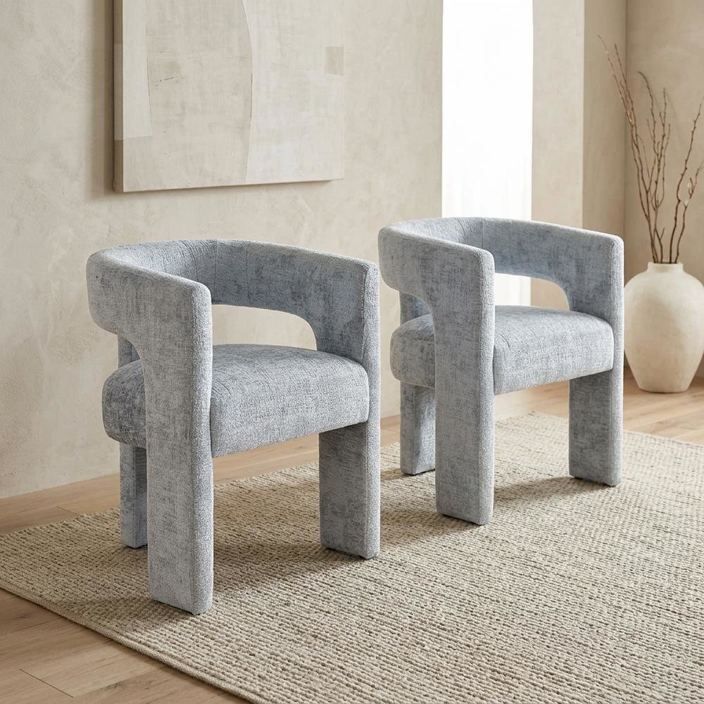 Modern Upholstered Counter Stool, Iron Frame, Forest, Set of 4
