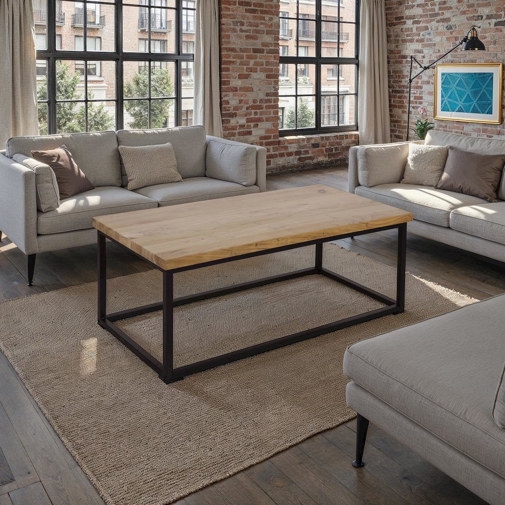 Ames Solid Wood Modern Coffee Table