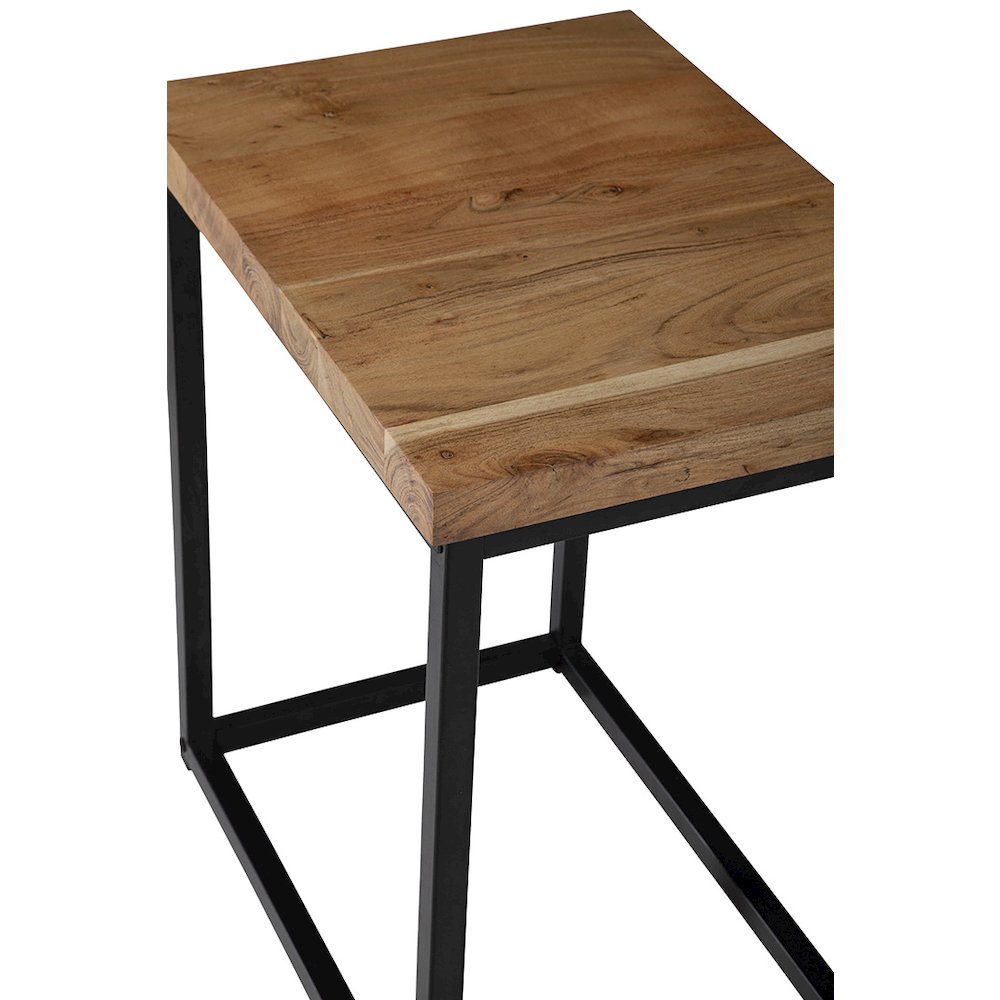 Ames Solid Wood Modern Chairside End Table