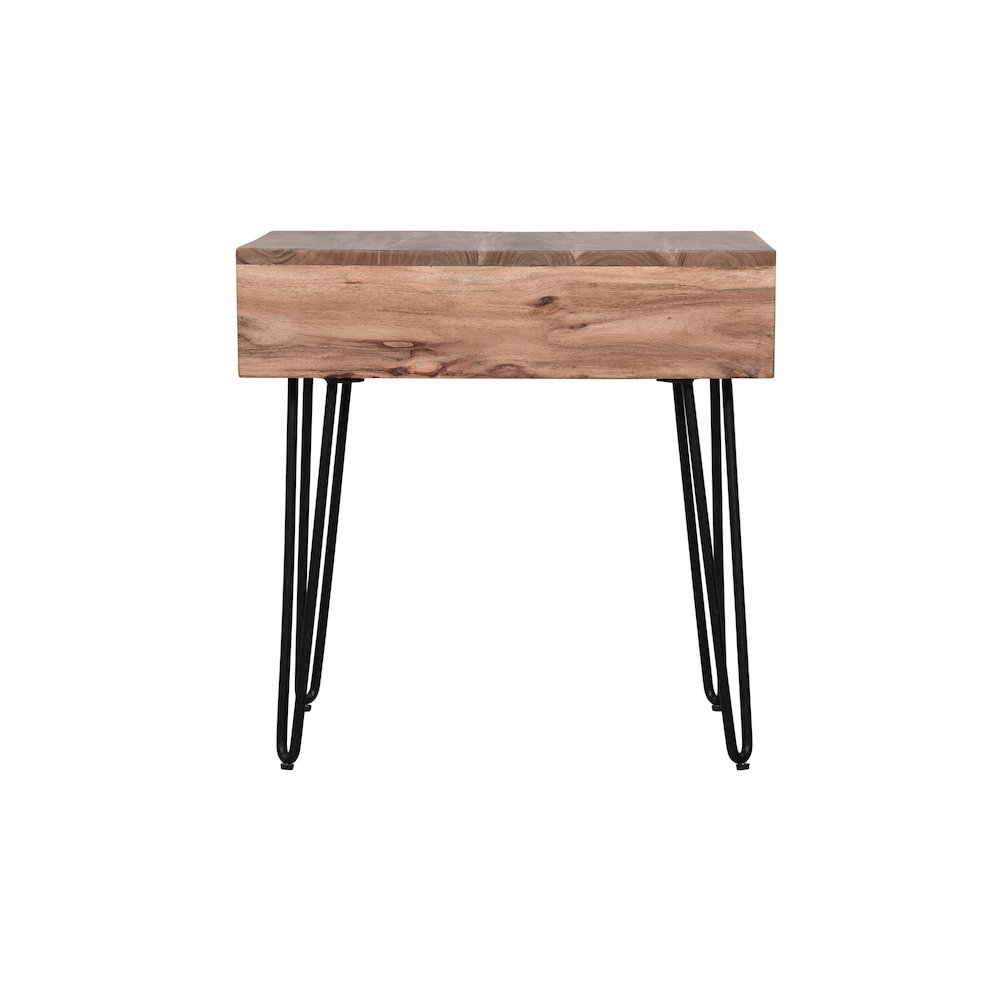 Rollins Solid Acacia Side End Table