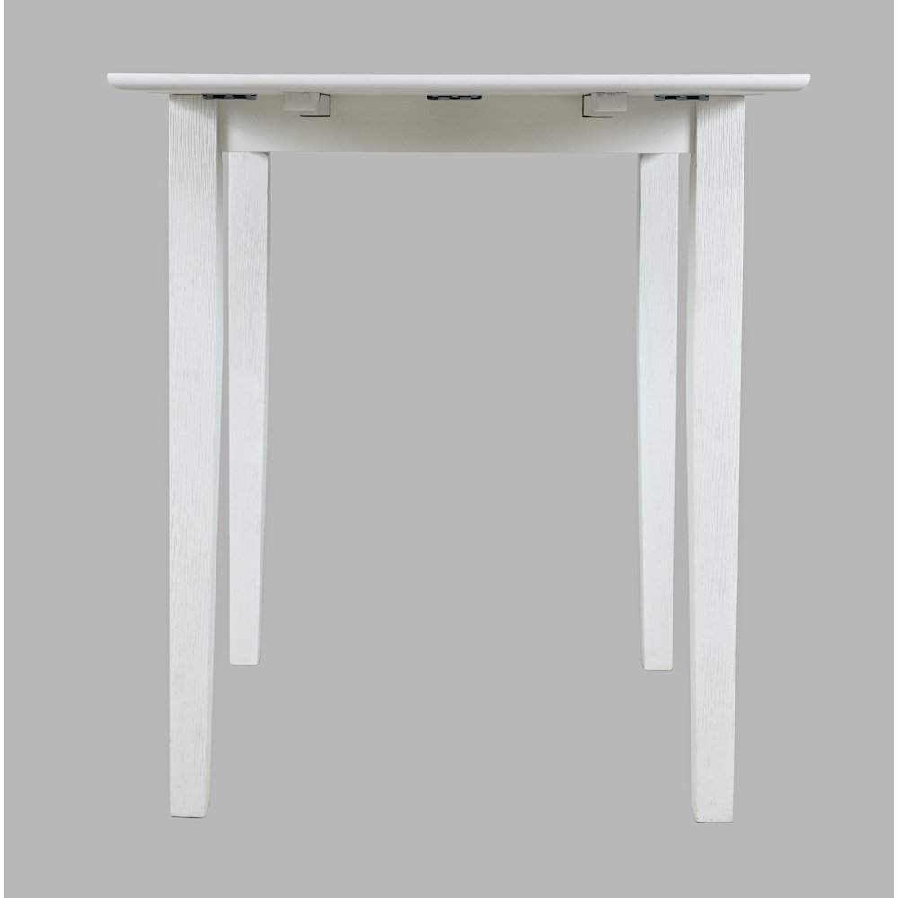 Eastern Tides Coastal Wire-Brushed Acacia Drop-Leaf Counter Height Dining Table