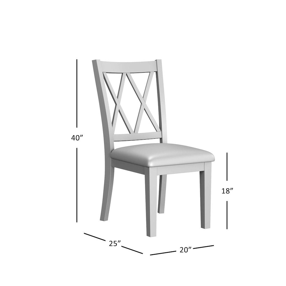 Telluride Rustic Farmhouse Solid Wood Dining Chair (Set of 2)