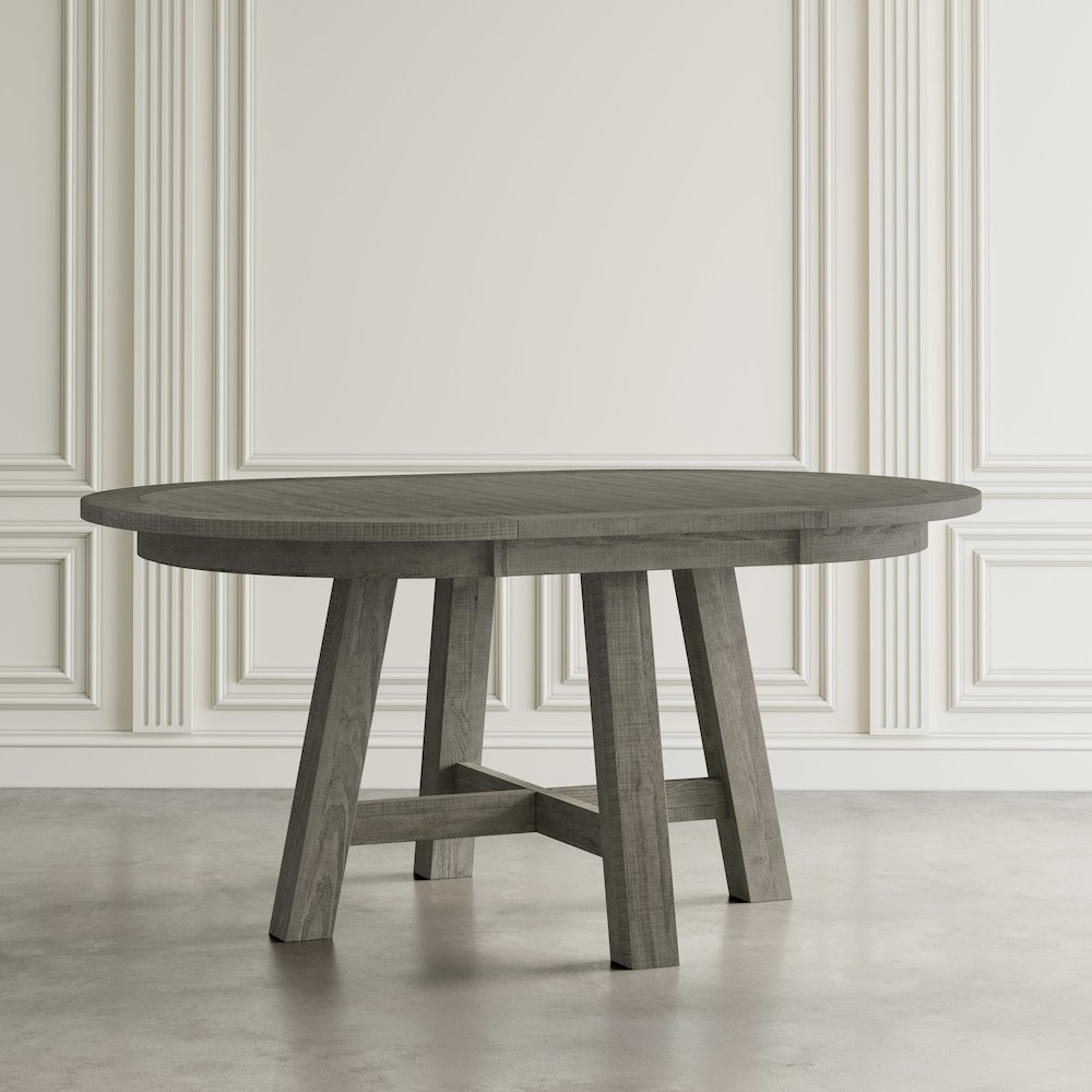 Rustic Farmhouse Solid Wood Round to Oval Counter Height Dining Table