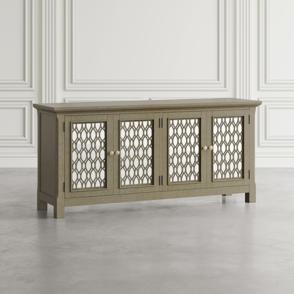 Isabella 69" Luxury Mirrored Sideboard Storage Cabinet